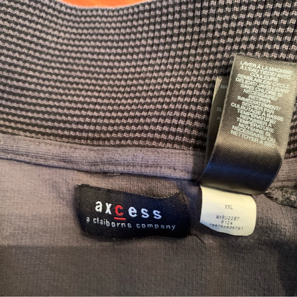 Axcess extra extra large, gray, zip up neck, pull over - Picture 6 of 8